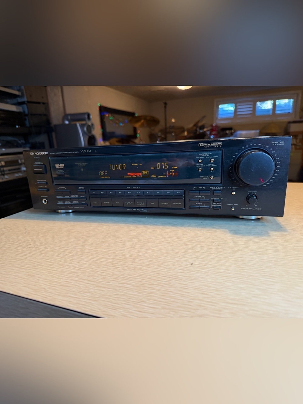 Vintage Pioneer VSX-451 Dolby Pro Audio 80WPC Stereo Receiver Cleaned & Tested🔥 - Picture 3 of 8